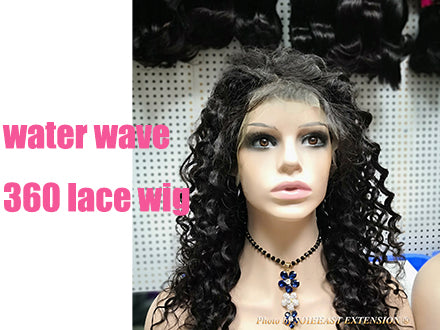water wave 360 lace wig 18" wig length - video show