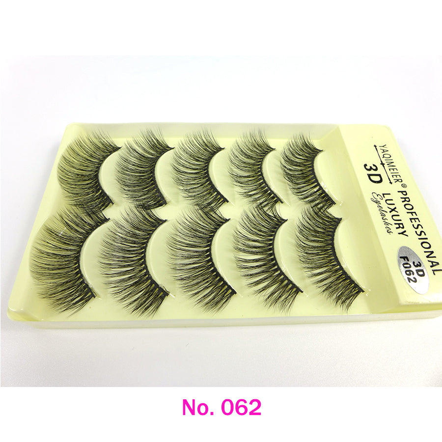 Luxury 3D False Eyelashes Soft Natural Long 10 Pair 2 pack