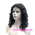 High density 4*4" Closure made lace wig deep loose curl 18" black color