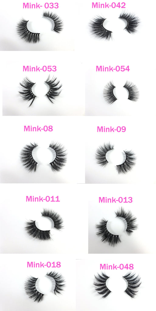 Mink 3D Eyelashes Natural Long Thick Fake Lashes M-054