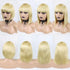 A-107 Fringe Bob Wig Color Blonde 100% Hair Made