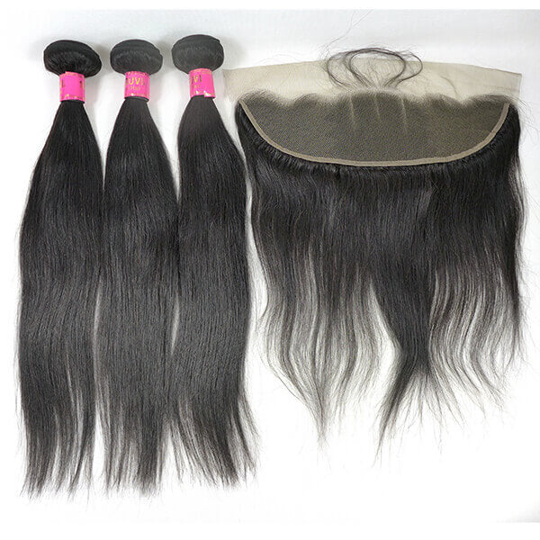 Straight Virgin Peruvian and  frontal 
