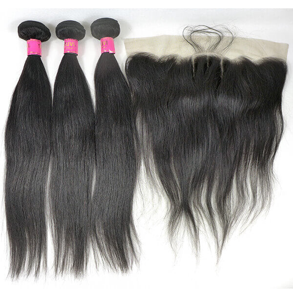 Straight Virgin Peruvian and  frontal 